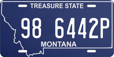 MT license plate 986442P