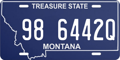 MT license plate 986442Q