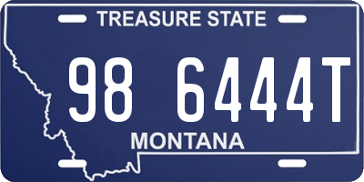 MT license plate 986444T