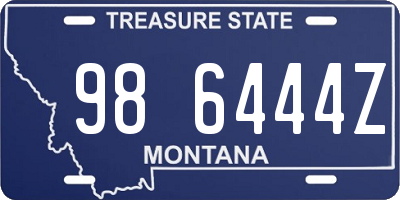 MT license plate 986444Z