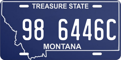 MT license plate 986446C