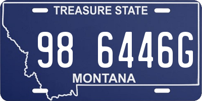 MT license plate 986446G