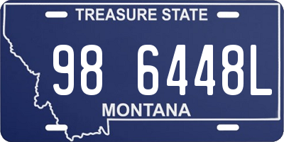 MT license plate 986448L