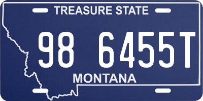 MT license plate 986455T