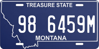 MT license plate 986459M