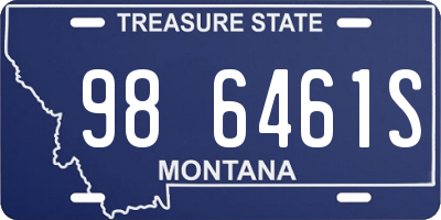 MT license plate 986461S