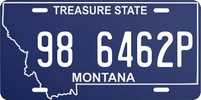 MT license plate 986462P