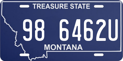 MT license plate 986462U