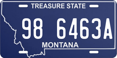 MT license plate 986463A