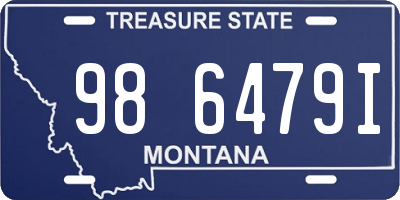 MT license plate 986479I