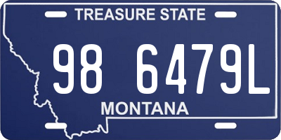 MT license plate 986479L