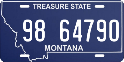 MT license plate 986479O