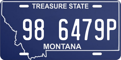 MT license plate 986479P