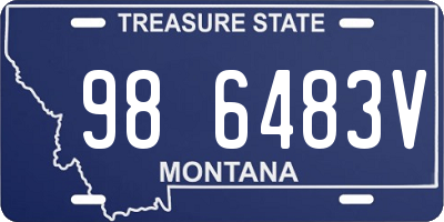 MT license plate 986483V