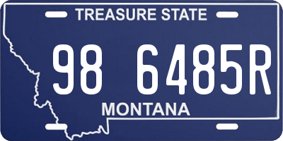 MT license plate 986485R