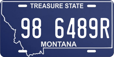 MT license plate 986489R