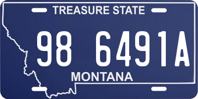 MT license plate 986491A