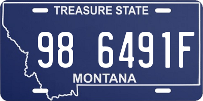 MT license plate 986491F