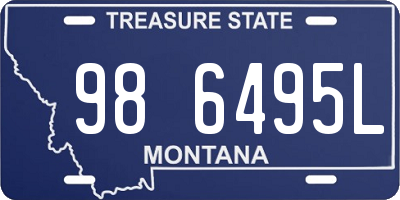 MT license plate 986495L