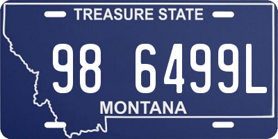 MT license plate 986499L