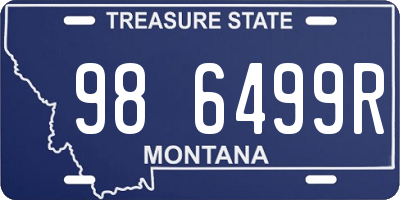 MT license plate 986499R