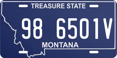 MT license plate 986501V