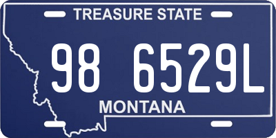 MT license plate 986529L