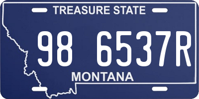 MT license plate 986537R