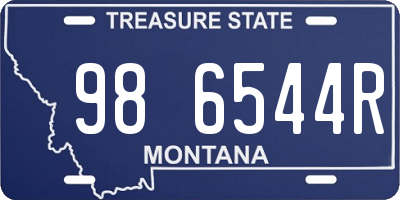 MT license plate 986544R