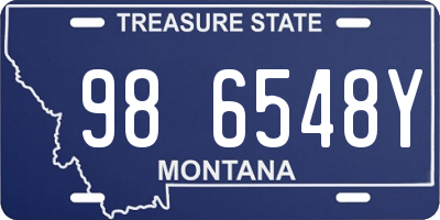 MT license plate 986548Y