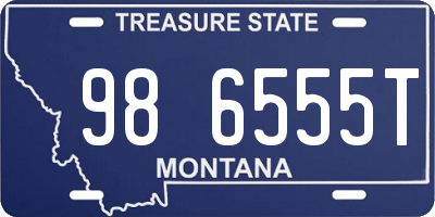 MT license plate 986555T