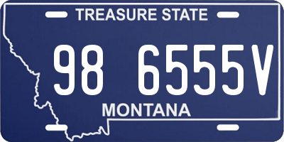 MT license plate 986555V