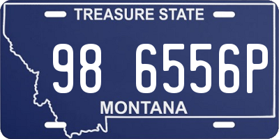 MT license plate 986556P