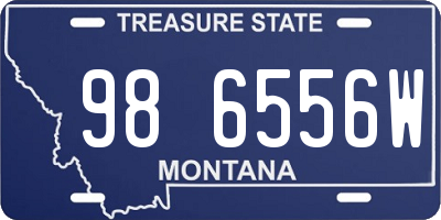 MT license plate 986556W