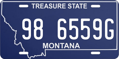 MT license plate 986559G