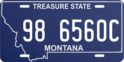 MT license plate 986560C