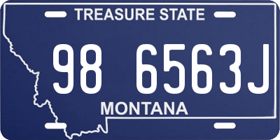 MT license plate 986563J