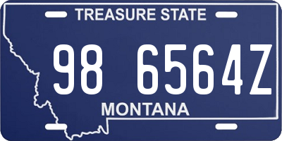 MT license plate 986564Z