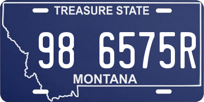 MT license plate 986575R