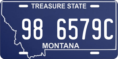 MT license plate 986579C