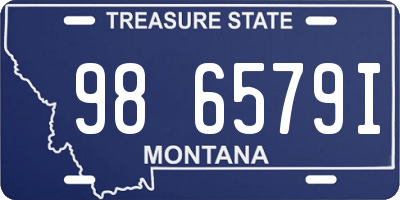 MT license plate 986579I