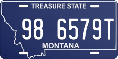 MT license plate 986579T