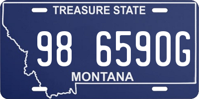 MT license plate 986590G