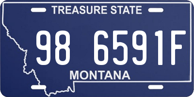 MT license plate 986591F