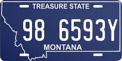 MT license plate 986593Y