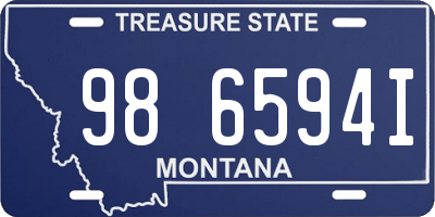 MT license plate 986594I