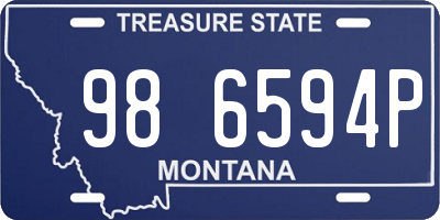 MT license plate 986594P