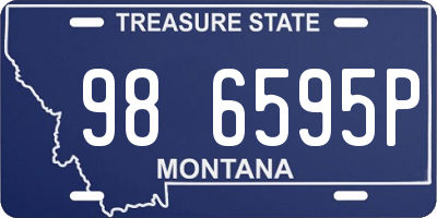 MT license plate 986595P