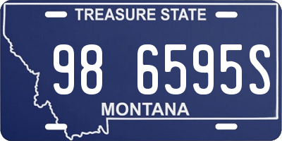 MT license plate 986595S