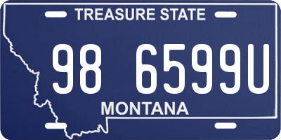 MT license plate 986599U